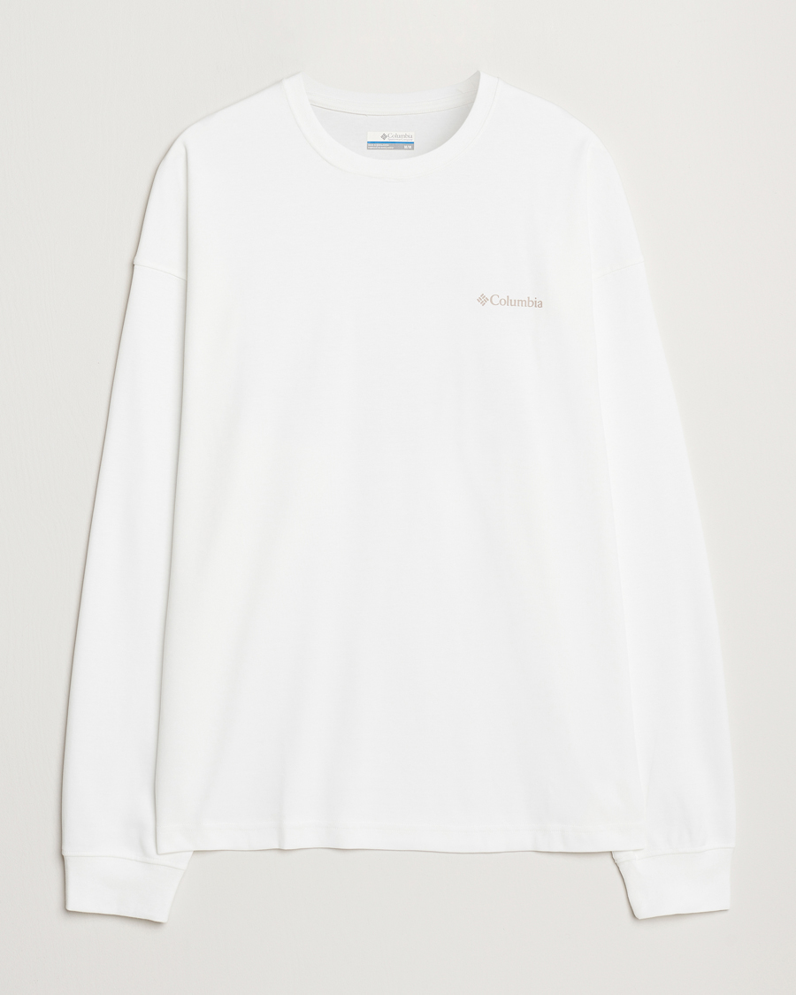 Homme | T-shirts | Columbia | Duxbery Relaxed Long Sleeve T-Shirt White