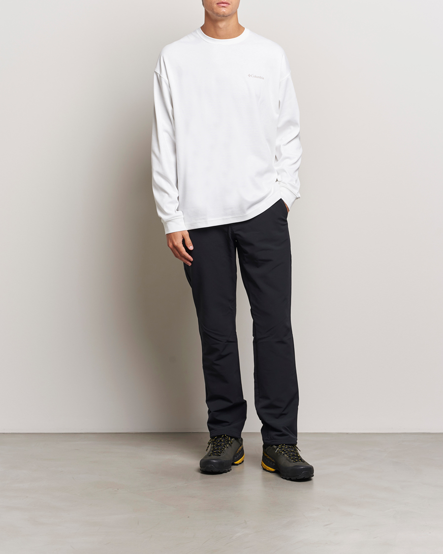 Homme | T-shirts | Columbia | Duxbery Relaxed Long Sleeve T-Shirt White
