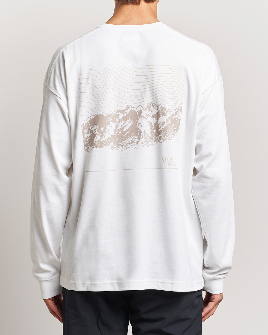 Homme | T-shirts | Columbia | Duxbery Relaxed Long Sleeve T-Shirt White