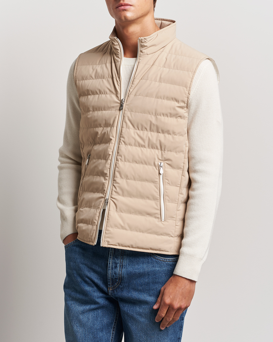 Homme | Manteaux Et Vestes | Brunello Cucinelli | Nylon Gilet Sand