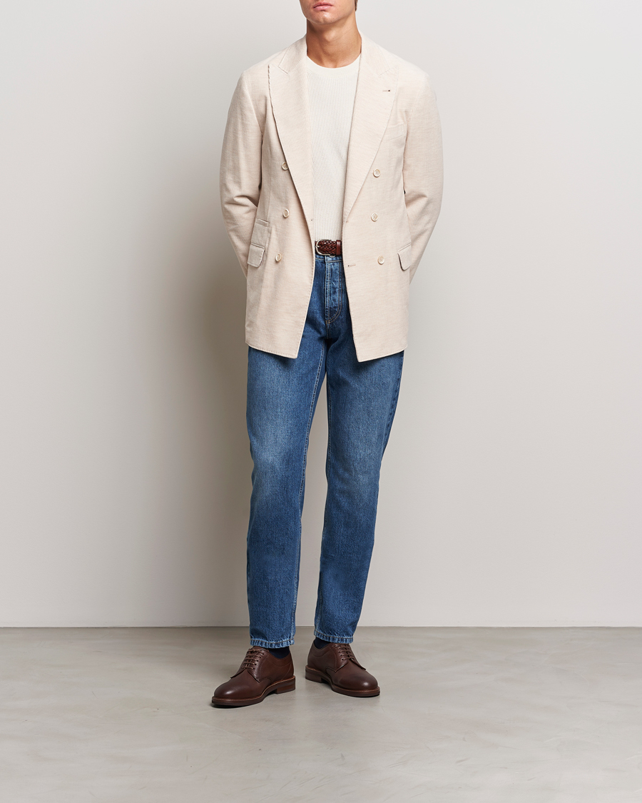 Homme | Blazers | Brunello Cucinelli | Double Breasted Cashmere Corduroy Blazer Sand