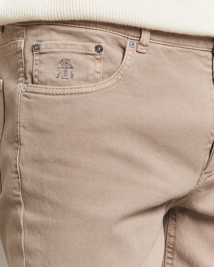 Homme | Pantalons | Brunello Cucinelli | Traditional Fit 5-Pocket Pants Beige
