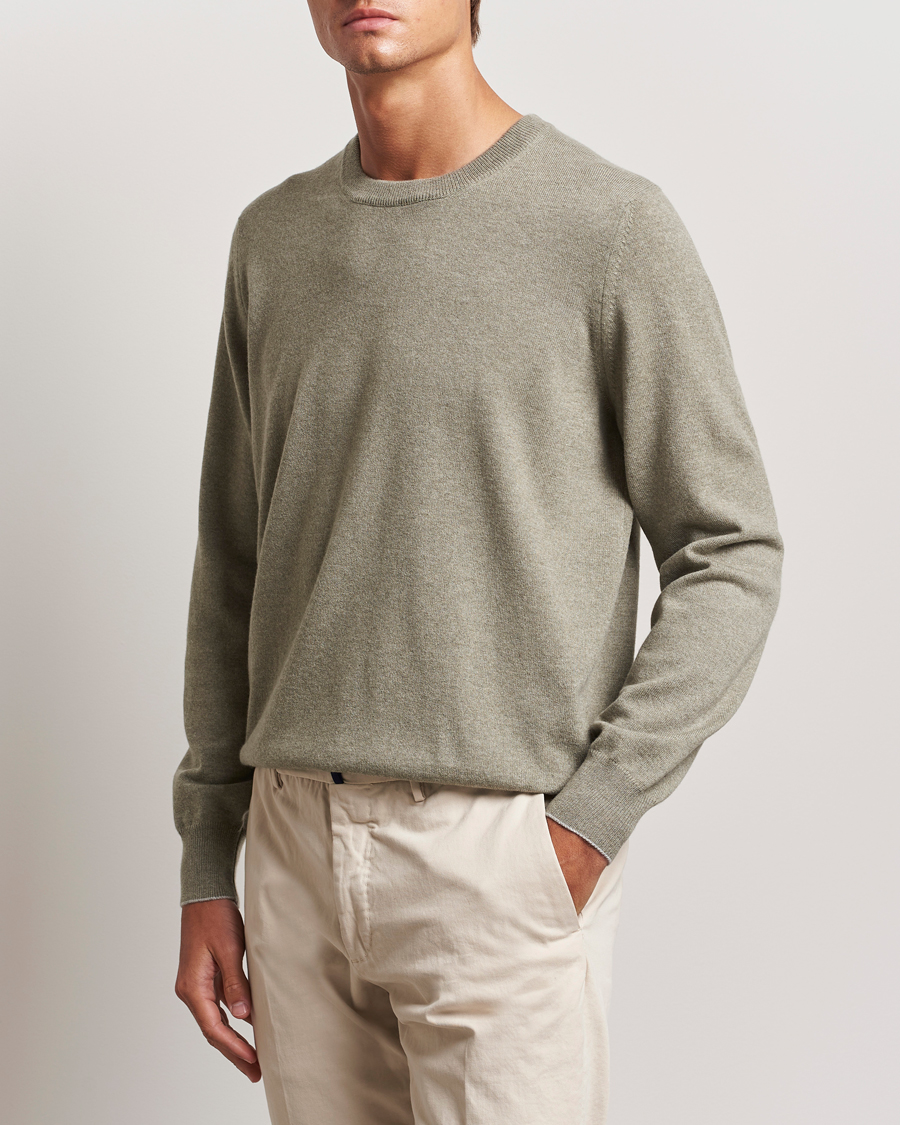 Homme | Pulls Et Tricots | Brunello Cucinelli | 2 Ply Cashmere Pullover Olive