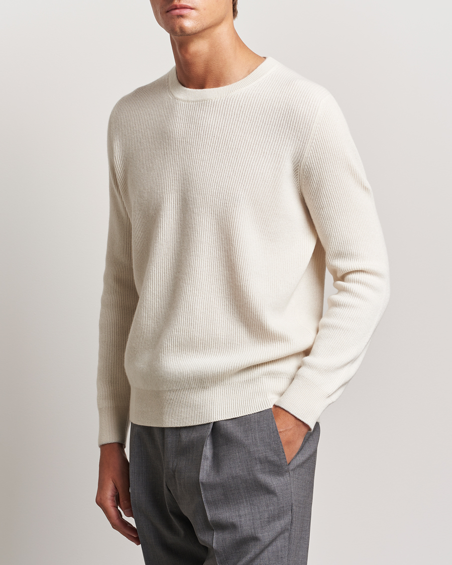 Homme | Pulls Et Tricots | Brunello Cucinelli | Cashmere Rib Crew Neck Sweater Panama