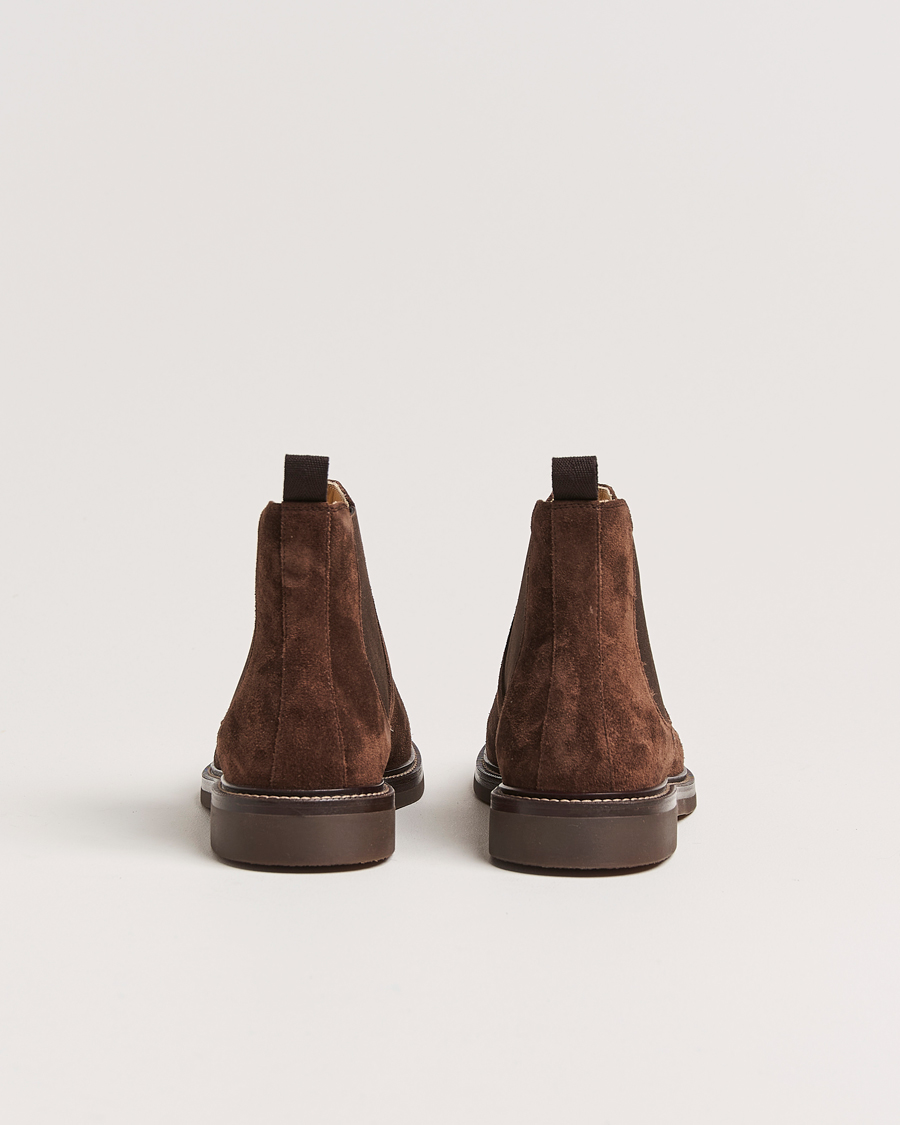 Homme | Brunello Cucinelli Chelsea Boots Dark Brown Suede | Brunello Cucinelli | Chelsea Boots Dark Brown Suede