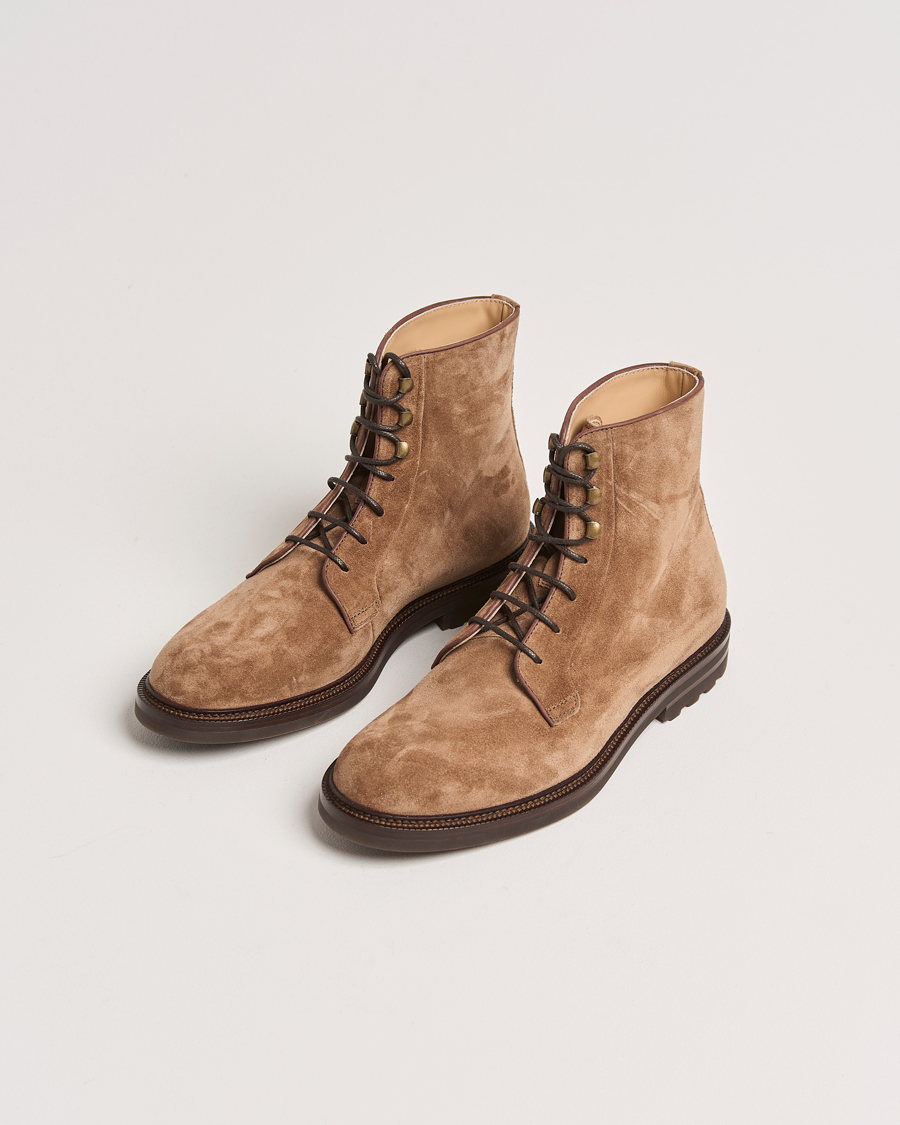 Homme | Brunello Cucinelli Lace Up Boots Brown Suede | Brunello Cucinelli | Lace Up Boots Brown Suede