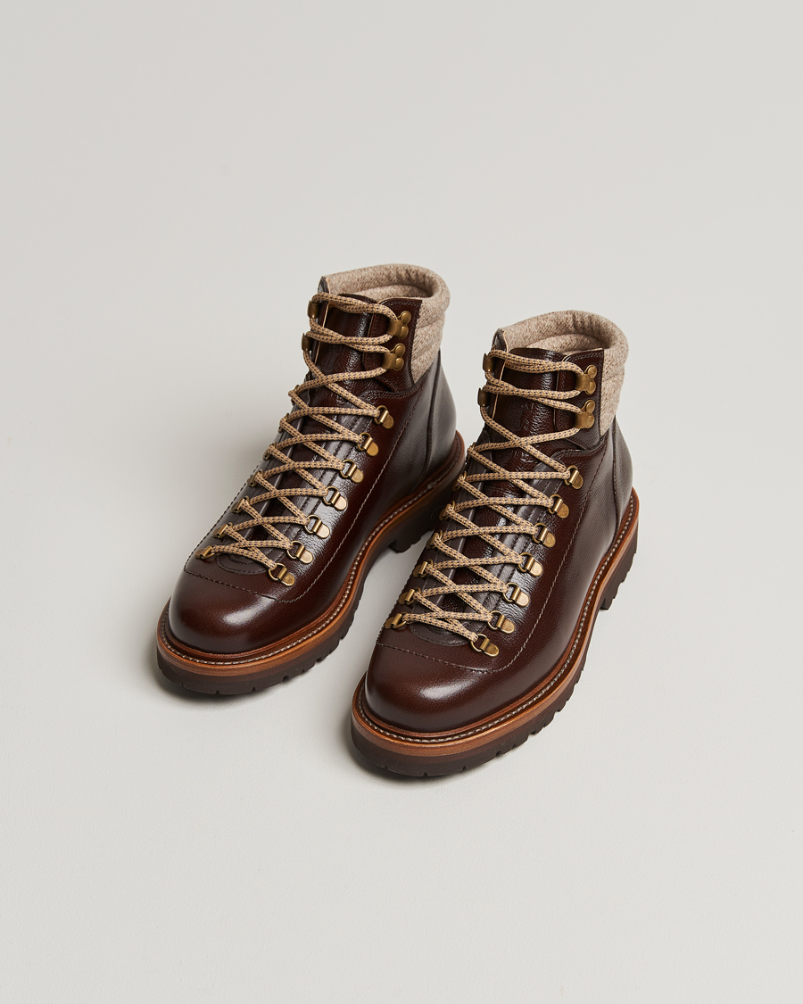 Homme | Brunello Cucinelli Winter Boots Dark Brown Calf | Brunello Cucinelli | Winter Boots Dark Brown Calf