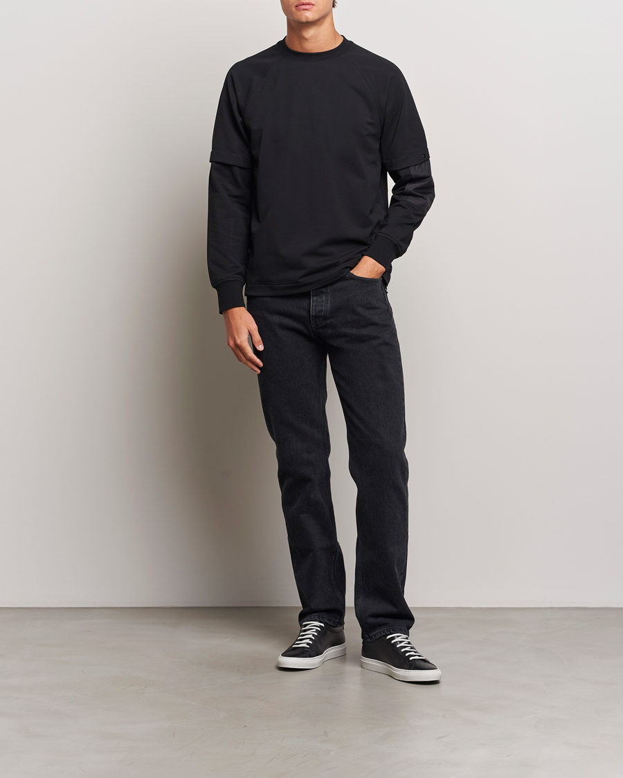 Homme | Pulls Et Tricots | C.P. Company | Metropolis Fleece Cotton Pertex Crew Neck Black