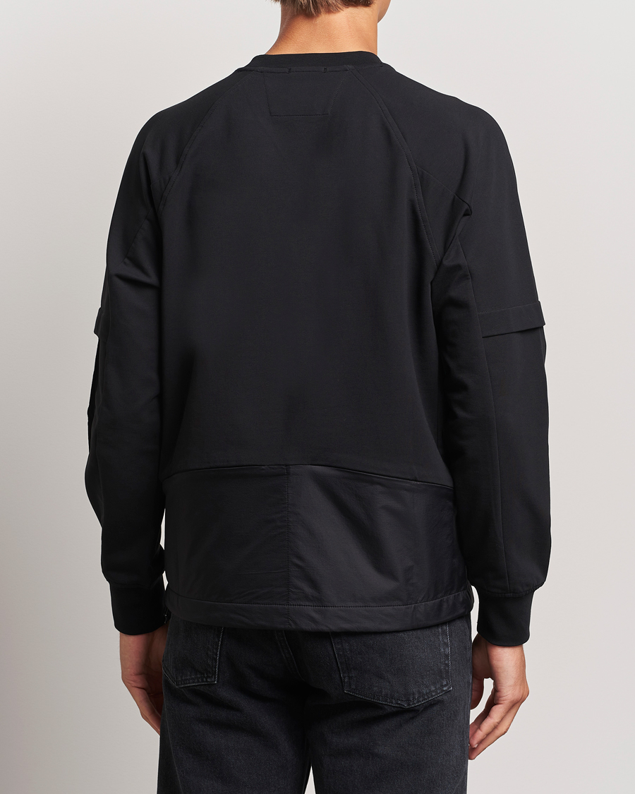 Homme | Pulls Et Tricots | C.P. Company | Metropolis Fleece Cotton Pertex Crew Neck Black