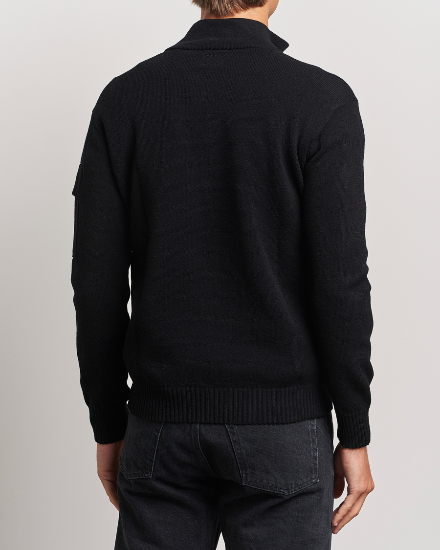 Homme | Pulls Et Tricots | C.P. Company | Metropolis Knitted Wool Half Zip Black