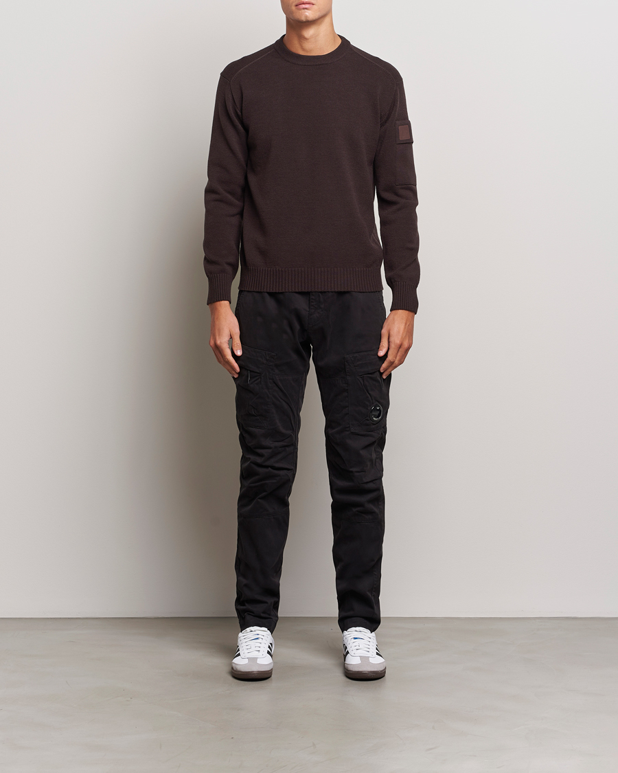 Homme | Pulls Et Tricots | C.P. Company | Metropolis Knitted Crew Neck Brown