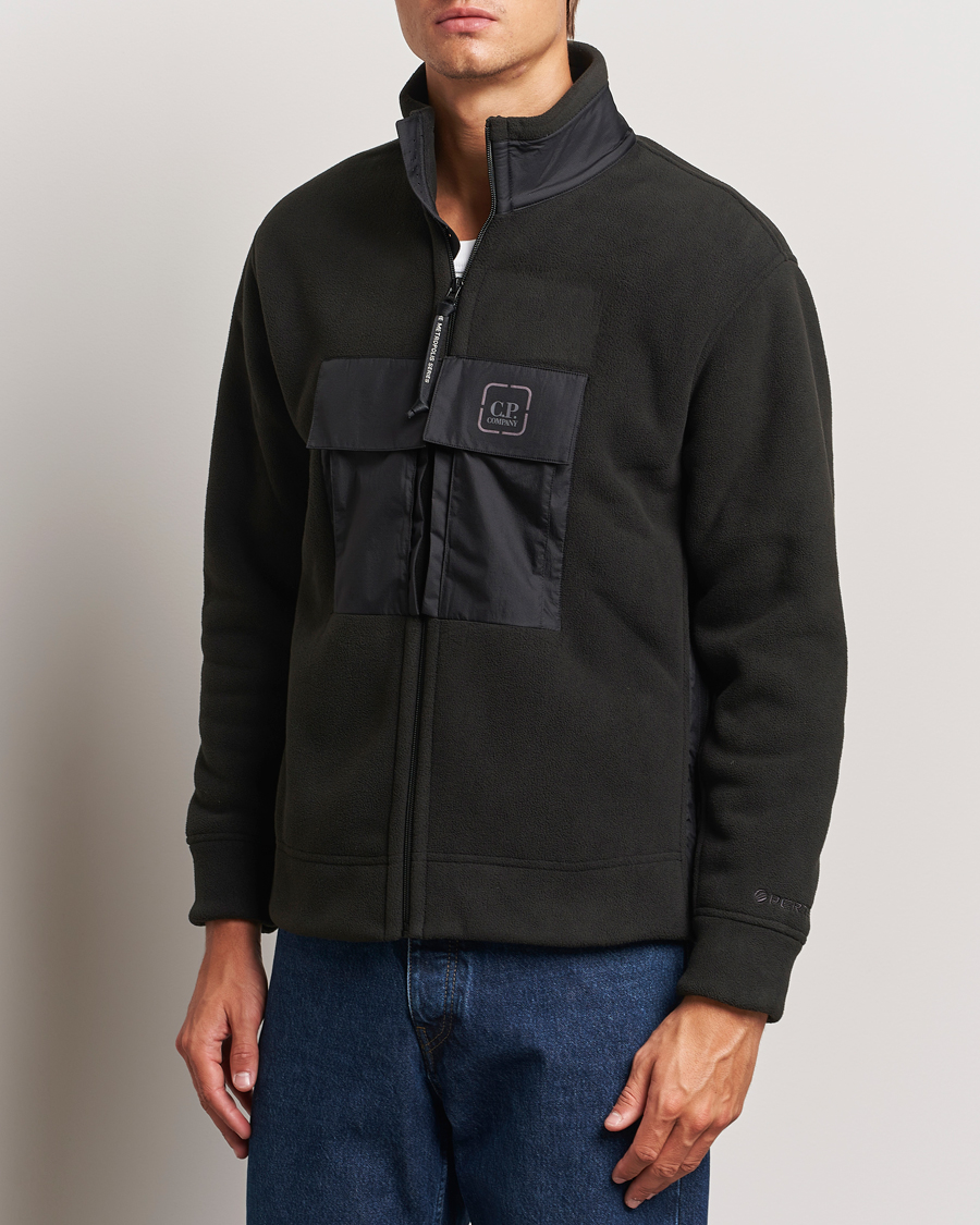 Homme | Pulls Et Tricots | C.P. Company | Metropolis Polar Fleece Pertex Zip Black
