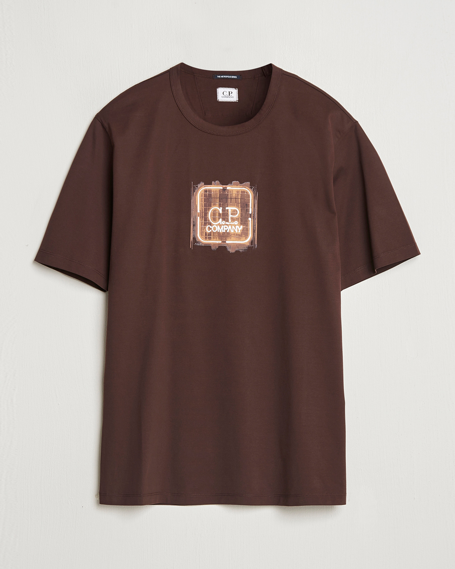 Homme | T-shirts | C.P. Company | Metropolis Mercerized Chest Logo T-Shirts Brown
