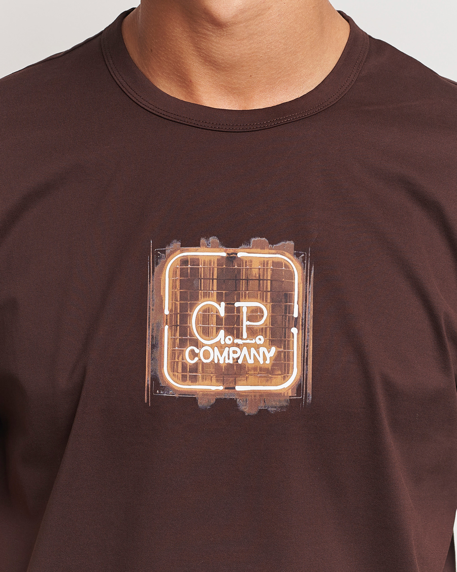 Homme | T-shirts | C.P. Company | Metropolis Mercerized Chest Logo T-Shirts Brown