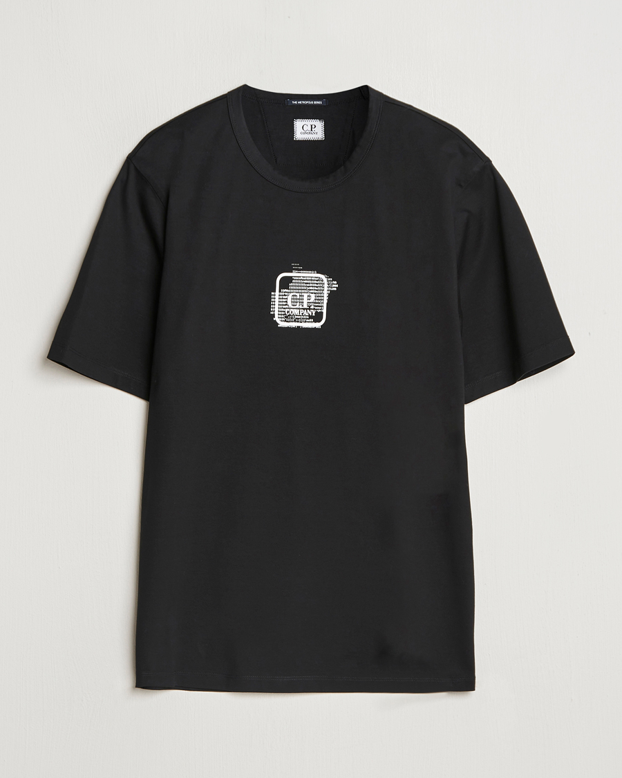 Homme | T-shirts | C.P. Company | Metropolis Mercerized Back Logo T-Shirts Black
