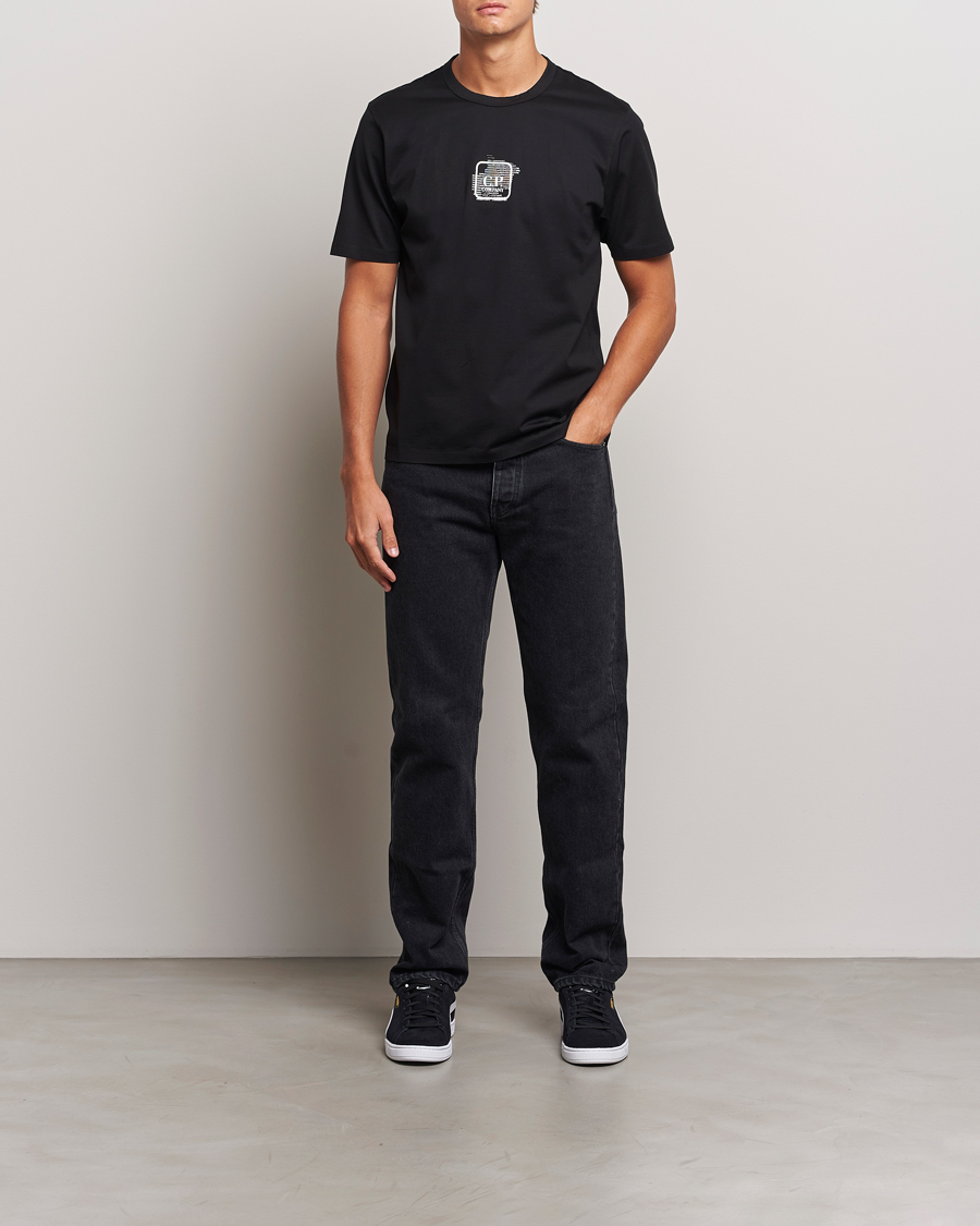 Homme | T-shirts | C.P. Company | Metropolis Mercerized Back Logo T-Shirts Black