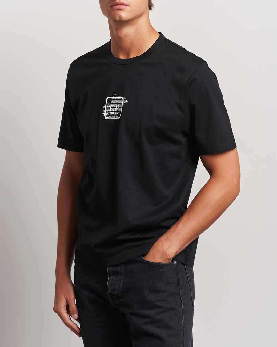 Homme | T-shirts | C.P. Company | Metropolis Mercerized Back Logo T-Shirts Black