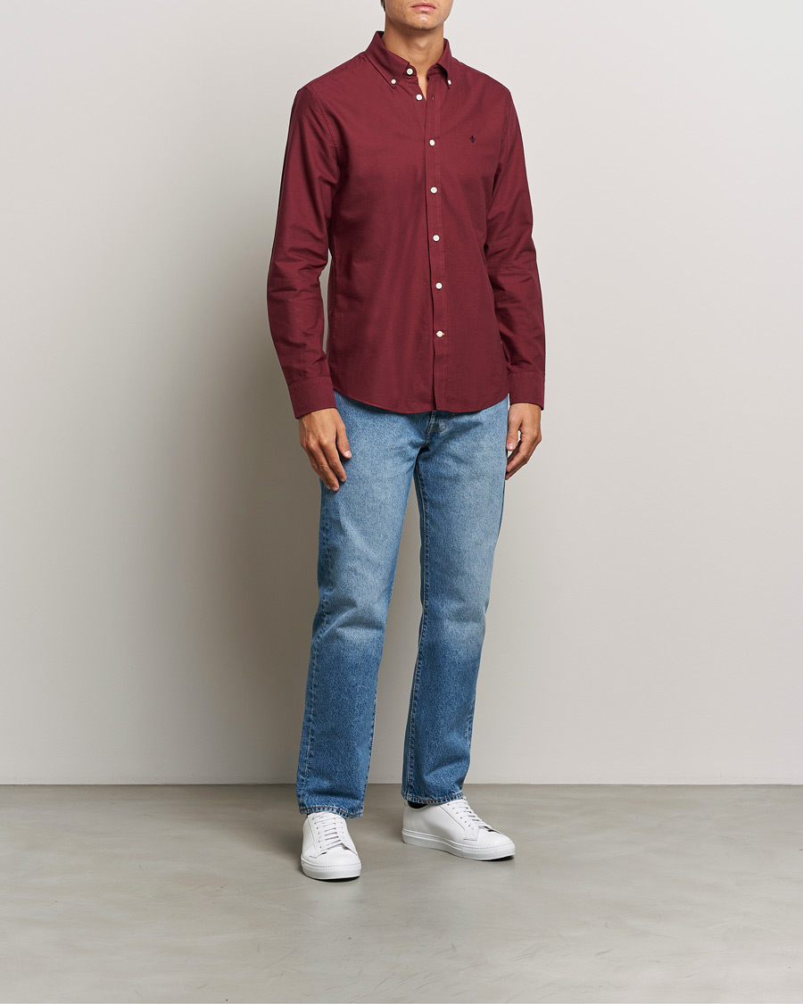 Homme | Chemises | Morris | Douglas Oxford Shirt Wine Red