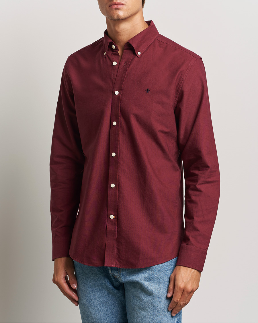 Homme | Chemises | Morris | Douglas Oxford Shirt Wine Red