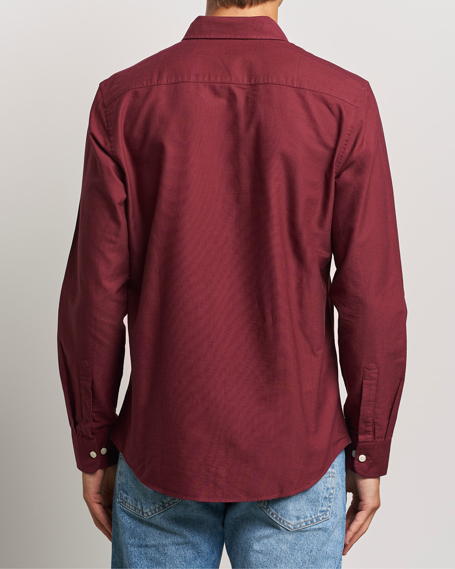 Homme | Chemises | Morris | Douglas Oxford Shirt Wine Red