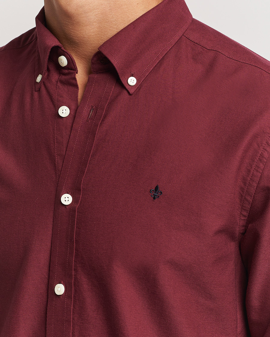 Homme | Chemises | Morris | Douglas Oxford Shirt Wine Red