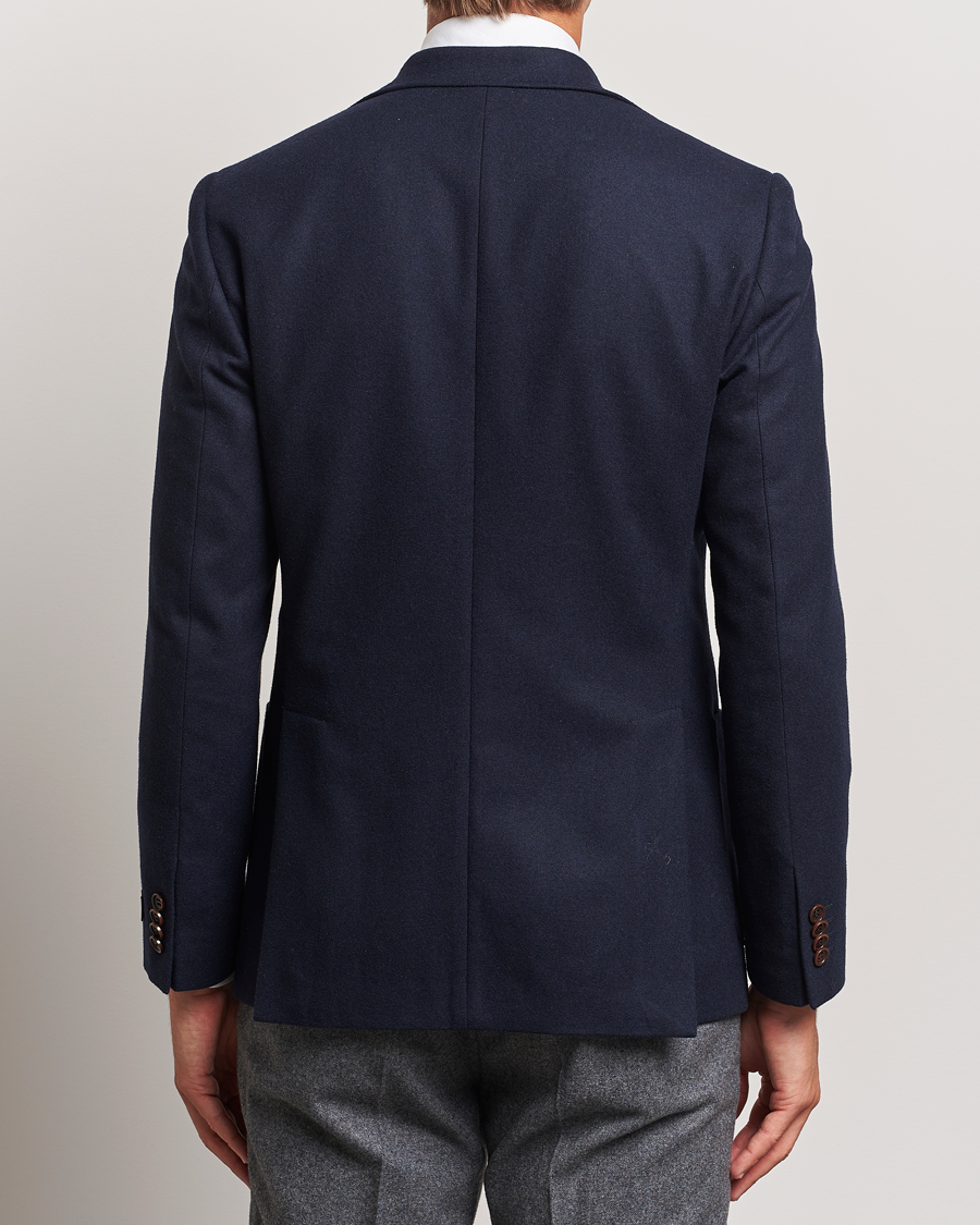 Homme | Blazers | Morris | Flannel Wool Blazer Navy