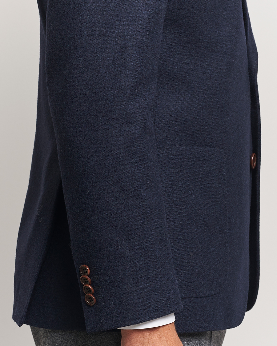 Homme | Blazers | Morris | Flannel Wool Blazer Navy