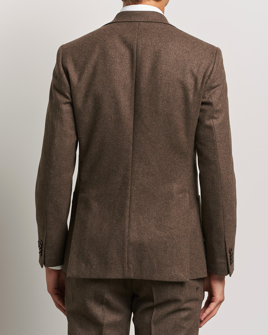 Homme | Blazers | Morris | Flannel Wool Blazer Brown