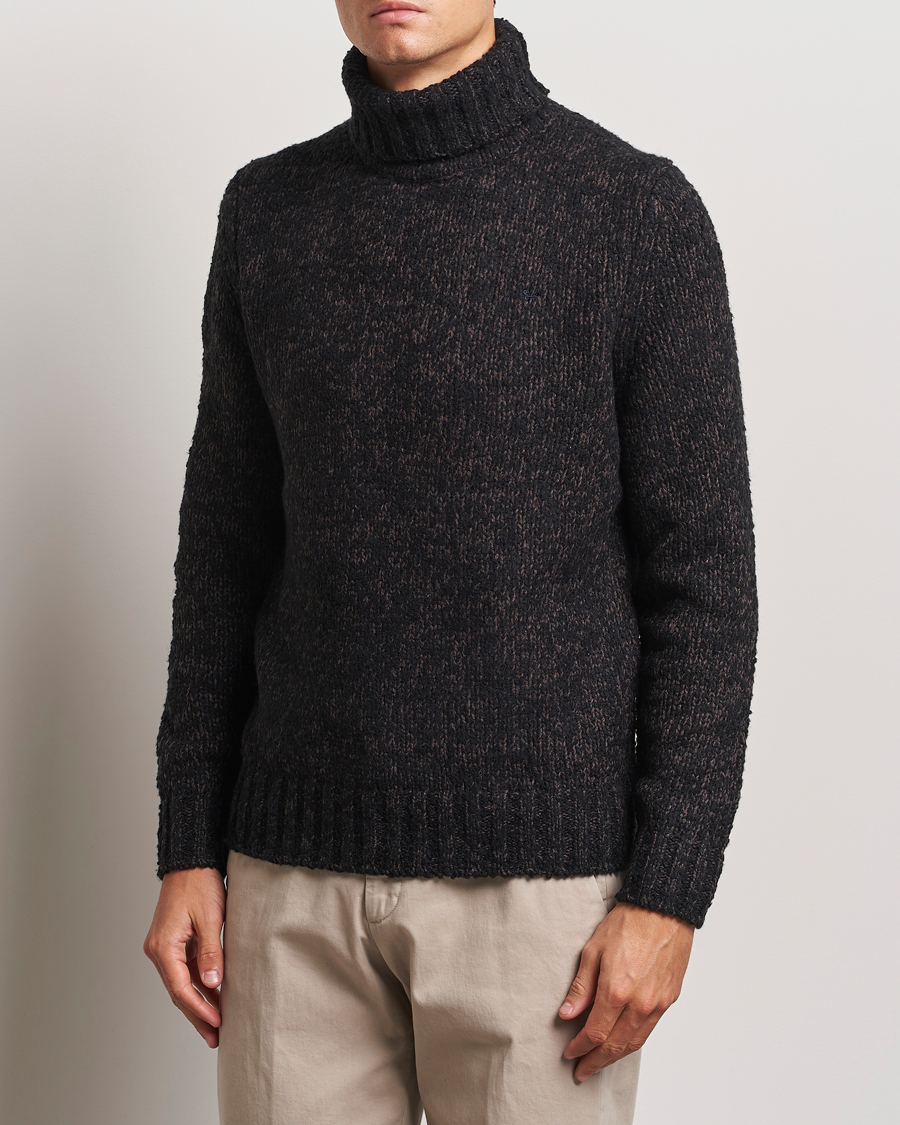 Homme | Pulls Et Tricots | Morris | Herbert Heavy Knitted Rollneck Brown