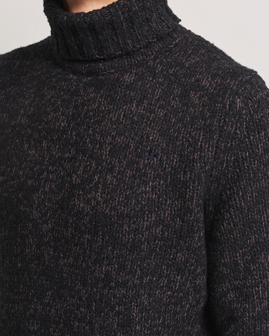 Homme | Pulls Et Tricots | Morris | Herbert Heavy Knitted Rollneck Brown