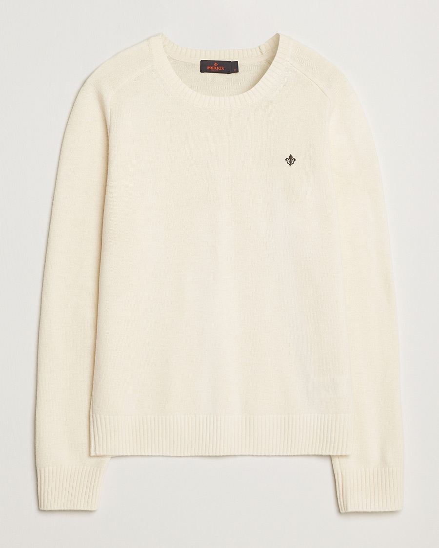 Homme | Pulls Et Tricots | Morris | Hertford Merino Crew Neck Off White