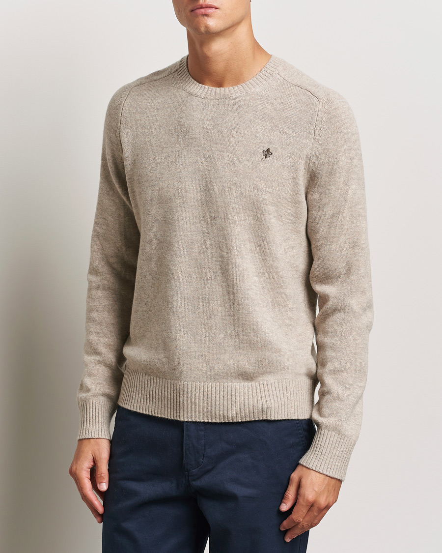 Homme | Pulls Et Tricots | Morris | Hertford Merino Crew Neck Khaki