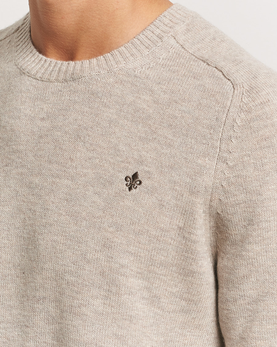 Homme | Pulls Et Tricots | Morris | Hertford Merino Crew Neck Khaki