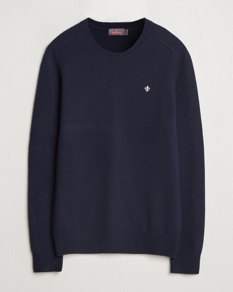 Homme | Pulls Et Tricots | Morris | Hertford Merino Crew Neck Navy
