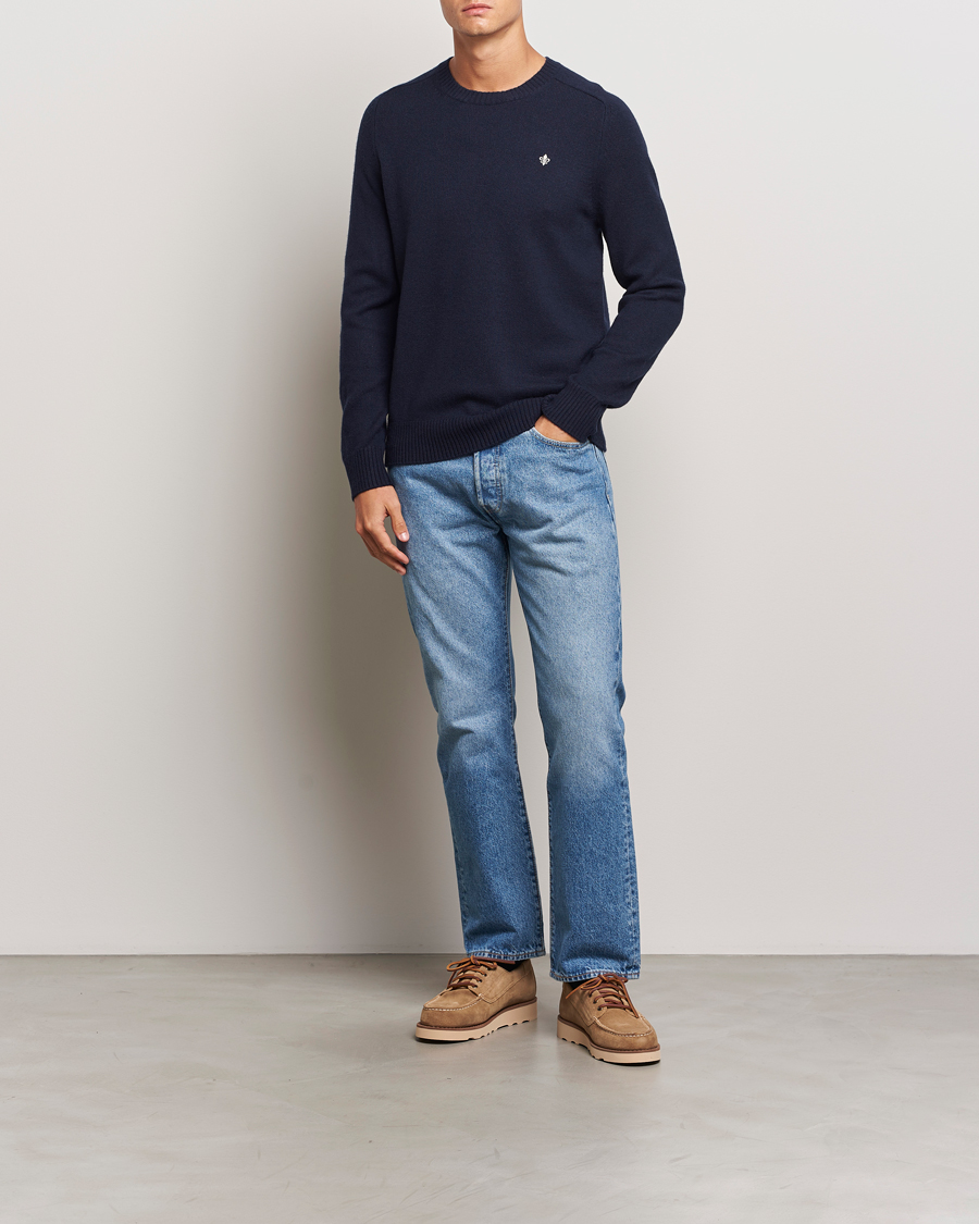 Homme | Pulls Et Tricots | Morris | Hertford Merino Crew Neck Navy