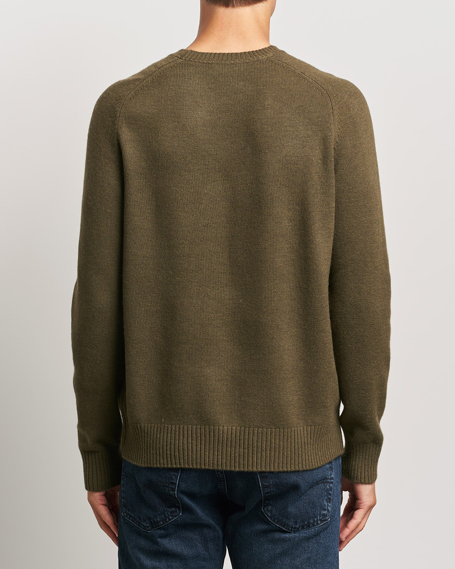 Homme | Pulls Et Tricots | Morris | Hertford Merino Crew Neck Olive
