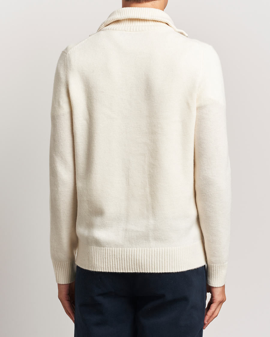 Homme | Pulls Et Tricots | Morris | Hertford Merino Half Zip Off White