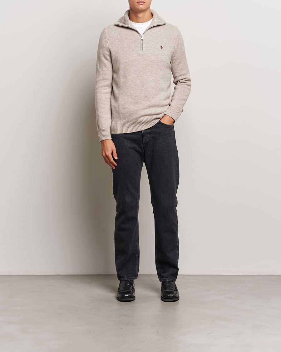 Homme | Pulls Et Tricots | Morris | Hertford Merino Half Zip Khaki