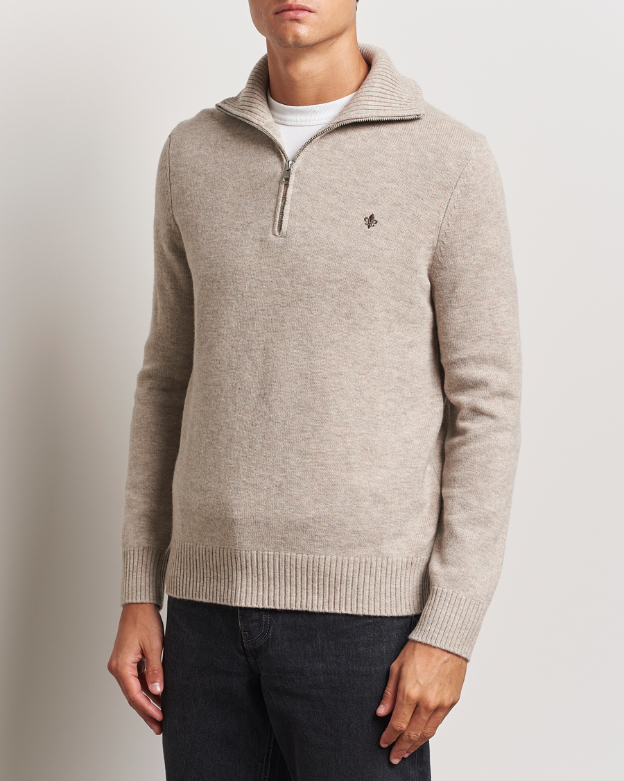 Homme | Pulls Et Tricots | Morris | Hertford Merino Half Zip Khaki