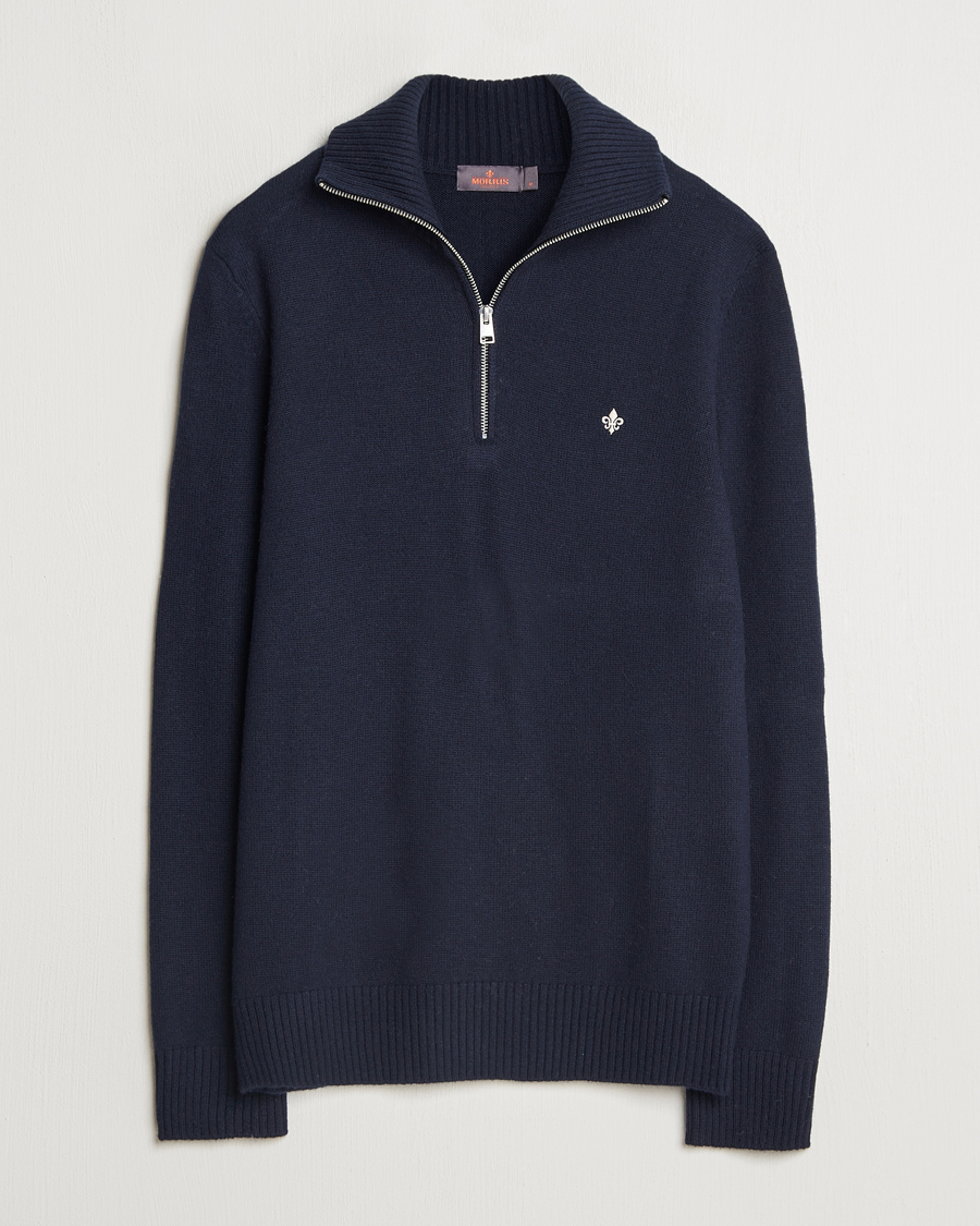 Homme | Pulls Et Tricots | Morris | Hertford Merino Half Zip Navy