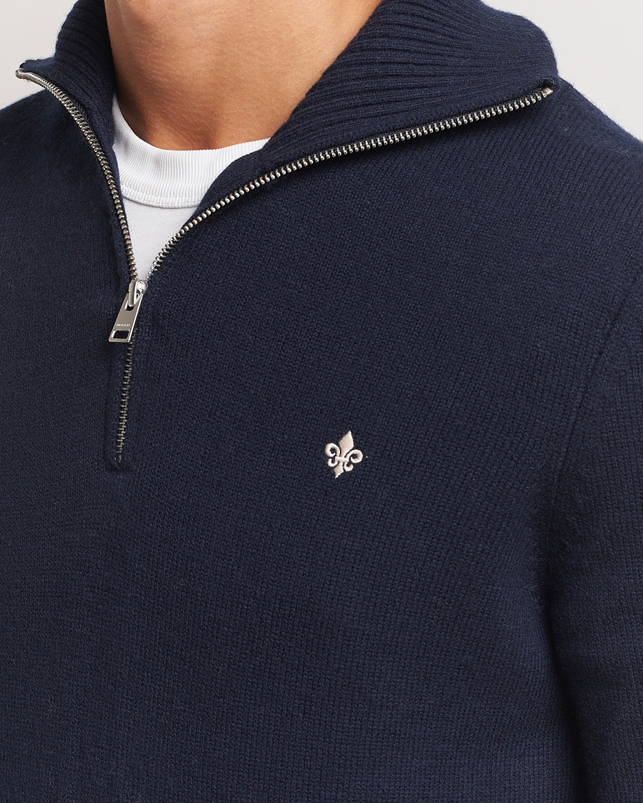 Homme | Pulls Et Tricots | Morris | Hertford Merino Half Zip Navy