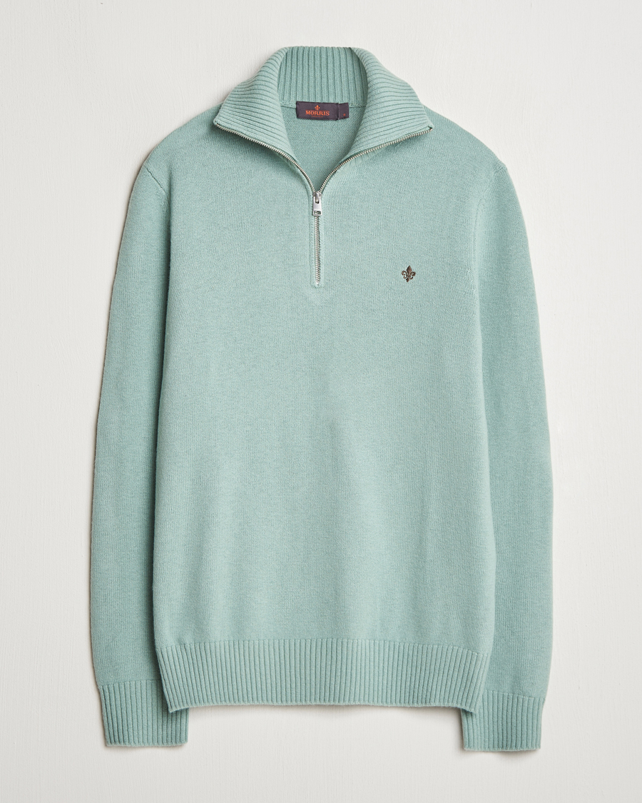 Homme | Pulls Et Tricots | Morris | Hertford Merino Half Zip Green