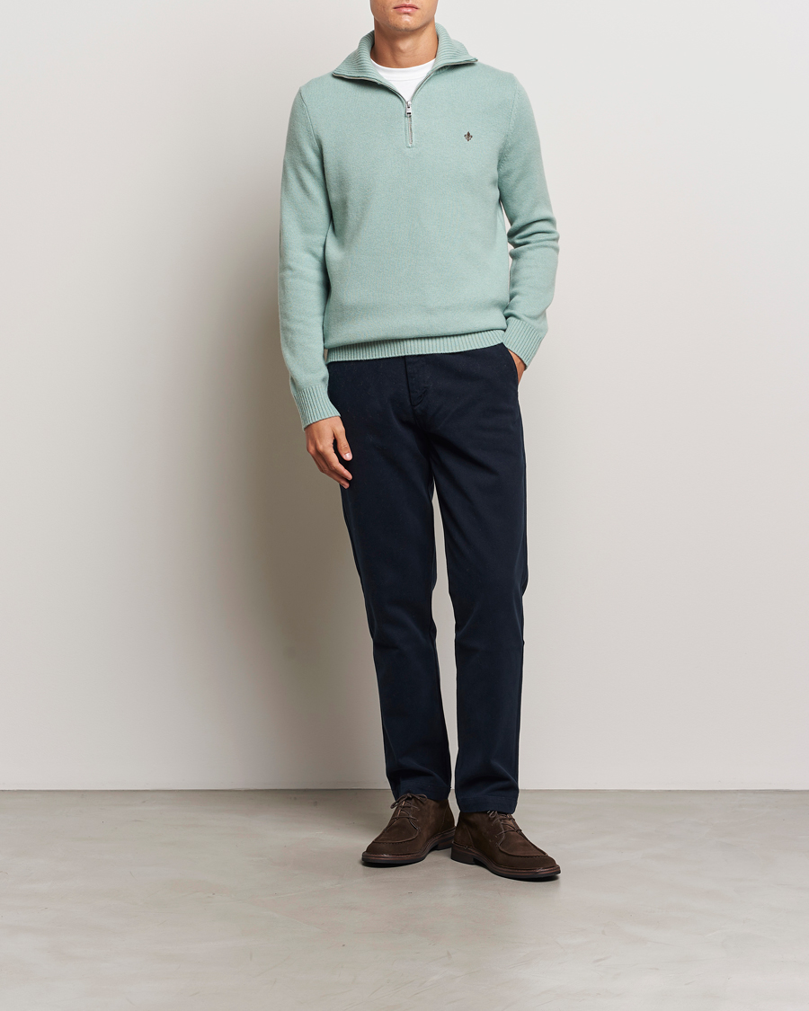 Homme | Pulls Et Tricots | Morris | Hertford Merino Half Zip Green