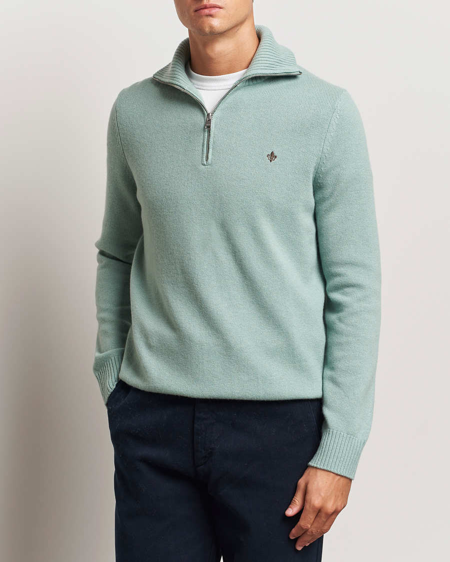 Homme | Pulls Et Tricots | Morris | Hertford Merino Half Zip Green