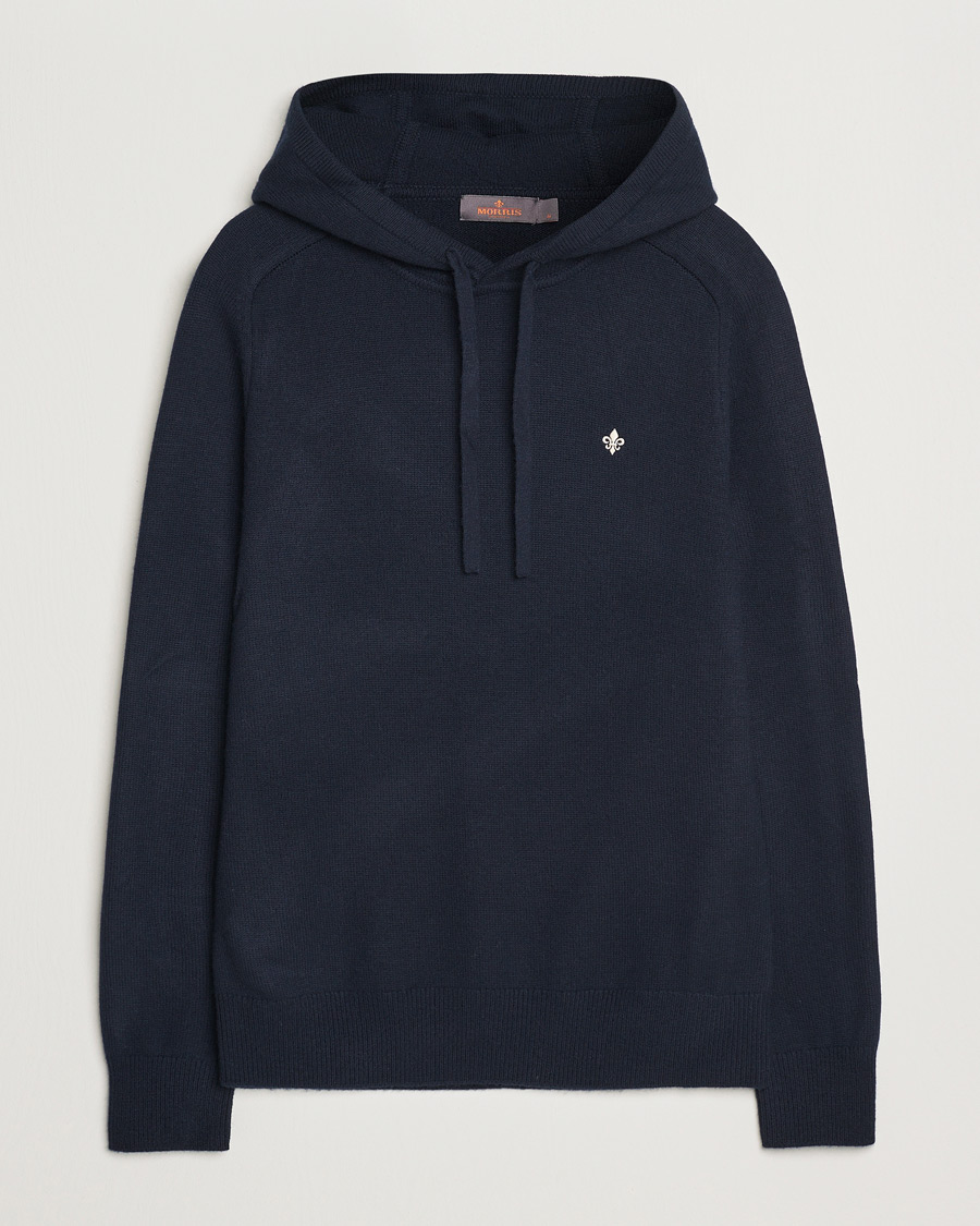 Homme | Pulls Et Tricots | Morris | Hertford Merino Hoodie Navy