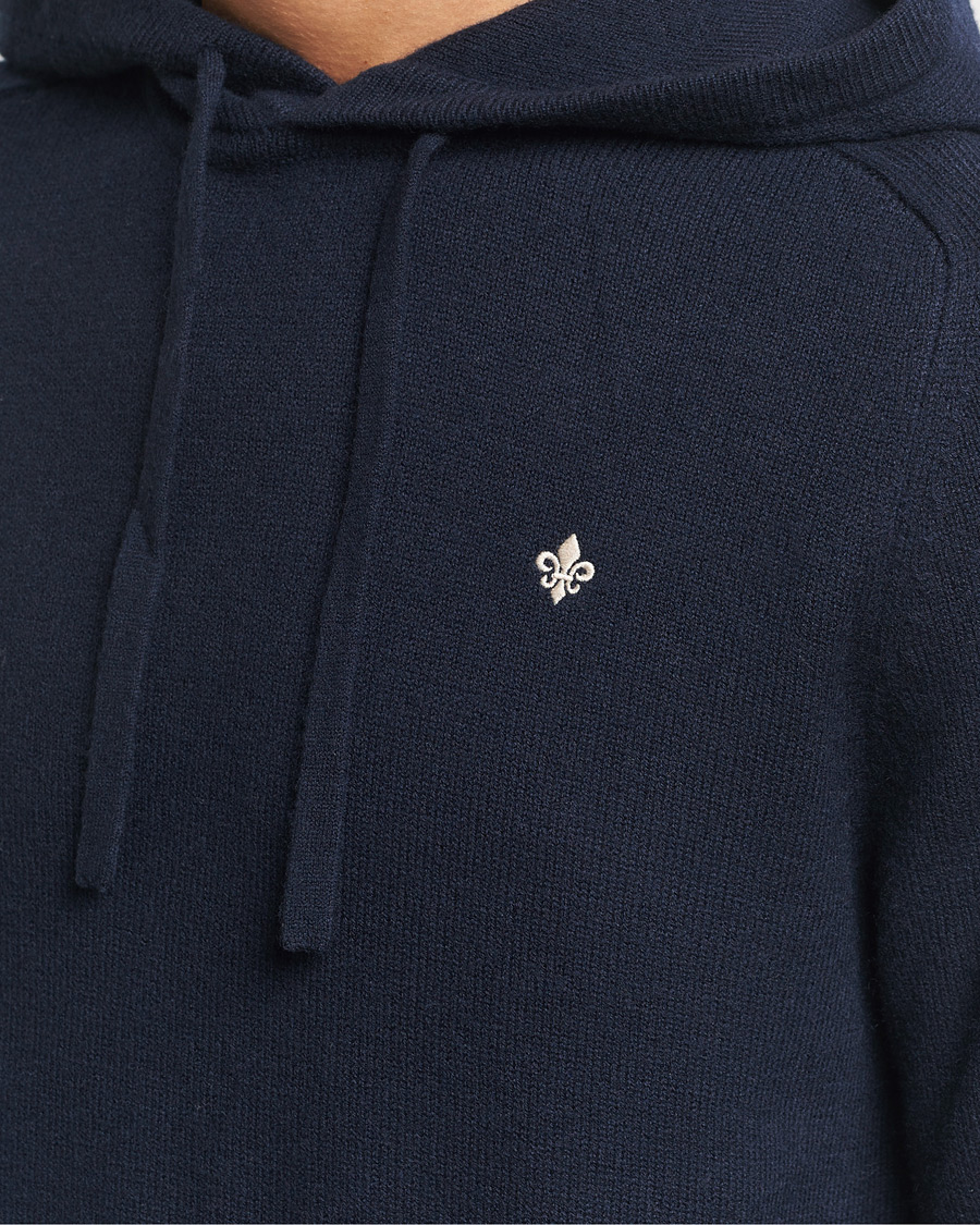 Homme | Pulls Et Tricots | Morris | Hertford Merino Hoodie Navy