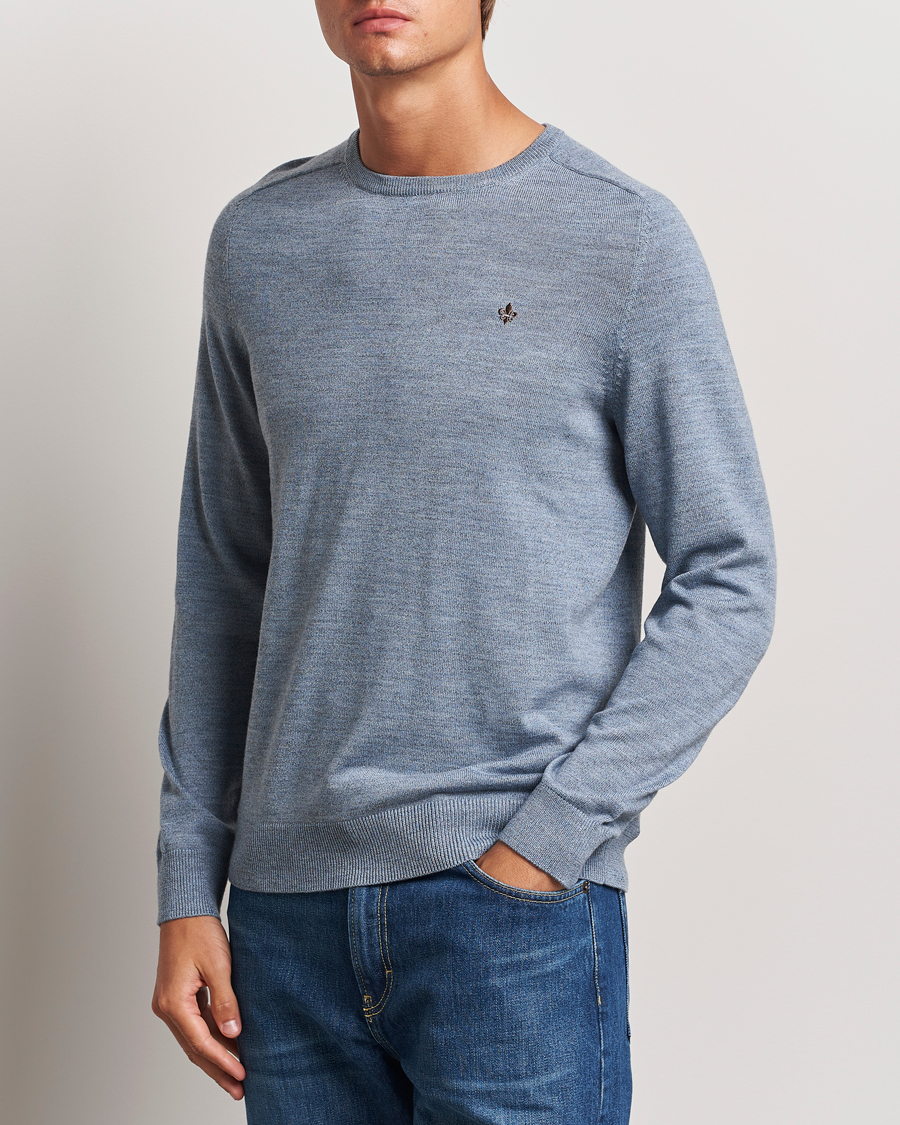 Homme | Pulls Et Tricots | Morris | Merino O-neck Light Blue
