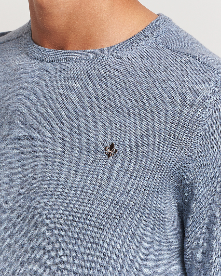 Homme | Pulls Et Tricots | Morris | Merino O-neck Light Blue