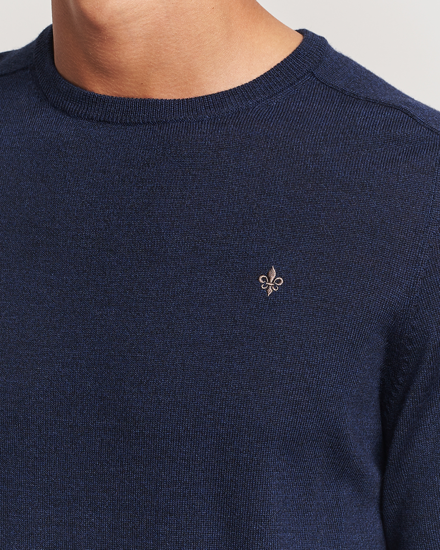 Homme | Pulls Et Tricots | Morris | Merino O-neck Blue