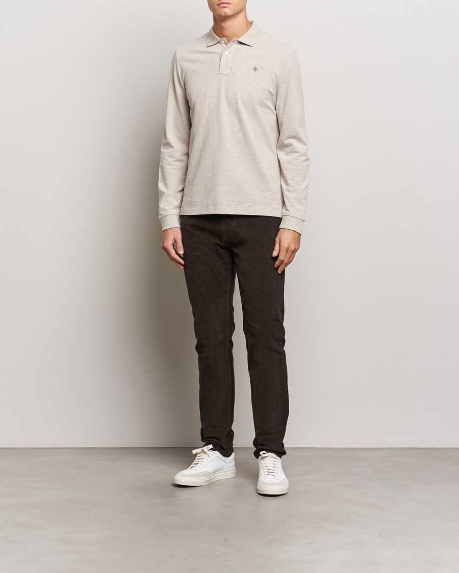 Homme | Pulls Et Tricots | Morris | Camden Long Sleeve Polo Khaki